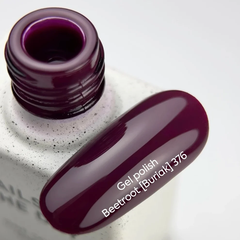 NAILSOFTHEDAY Gel Polish Beetroot [Buriak] 376 – Púrpura Remolacha · Cobertura en una Capa · 10 ml - Imagen 2