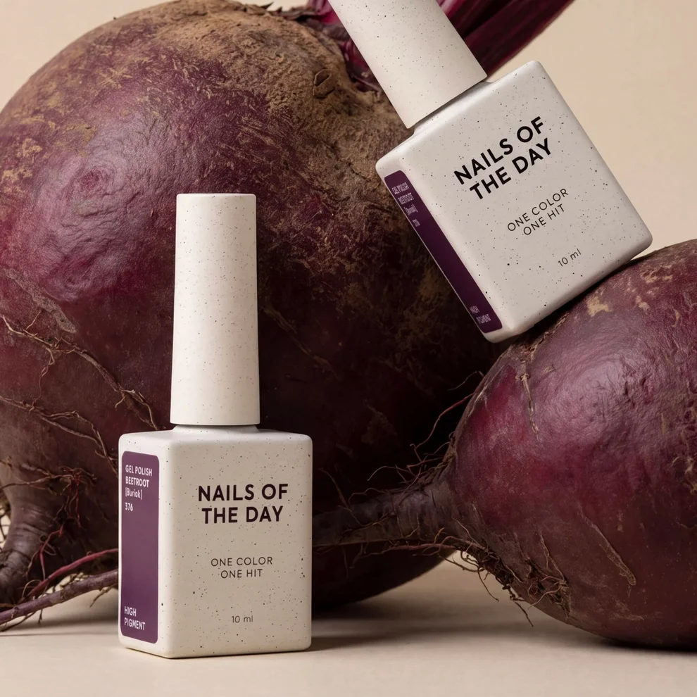 NAILSOFTHEDAY Gel Polish Beetroot [Buriak] 376 – Púrpura Remolacha · Cobertura en una Capa · 10 ml - Imagen 5