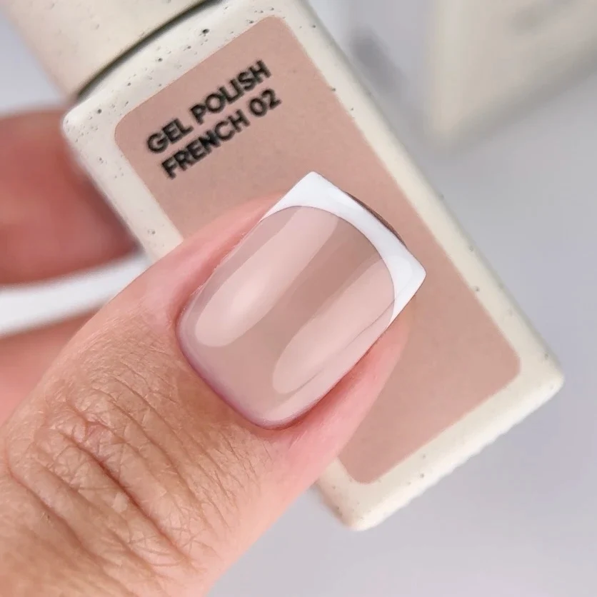 NAILSOFTHEDAY Gel Polish French 02 – Beige Nude Semitransparente · 10 ml - Imagen 2