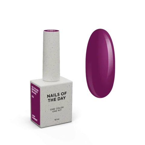 NAILSOFTHEDAY Gel Polish Beetroot [Buriak] 376 – Púrpura Remolacha · Cobertura en una Capa · 10 ml