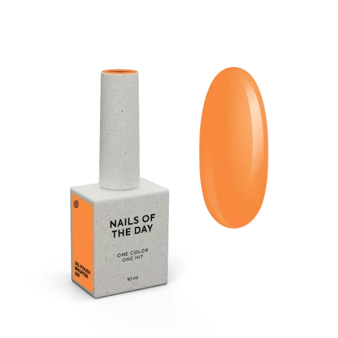 NAILSOFTHEDAY Gel Polish Brighten 099 – Naranja Pastel · Cobertura en una Capa · 10 ml