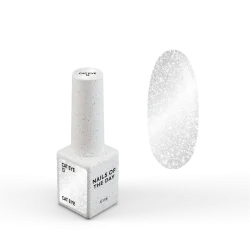 NAILSOFTHEDAY Gel Polish Cat Eye 13 – Ojo de Gato Plateado sobre Base Transparente · 6 ml