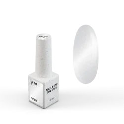 NAILSOFTHEDAY Gel Polish Cat Eye 15 – Ojo de Gato Plateado sobre Base Transparente · 6 ml