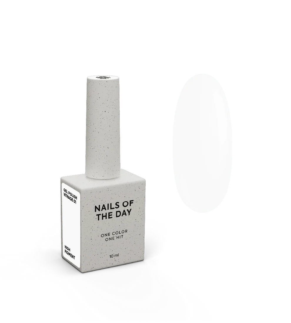 NAILSOFTHEDAY Gel Polish French White 002 – Ultrablanco Frío · Alta Pigmentación · 10 ml