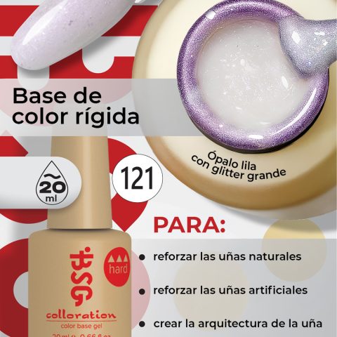 BSG Color Base Hard 121 Opal Veil – Velo de Ópalo, 20 ml