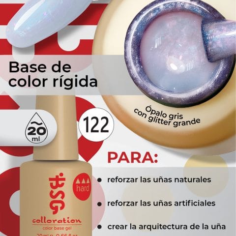 BSG Color Base Hard 122 Moonlit Opal – Ópalo Lunar, 20 ml