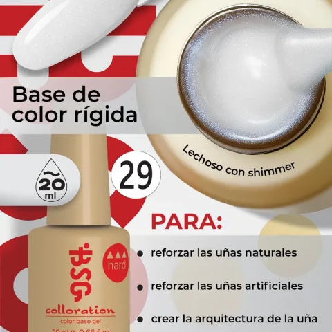 BSG Color Base Hard 29 Diamond Mist – Brillo Diamante, 20 ml
