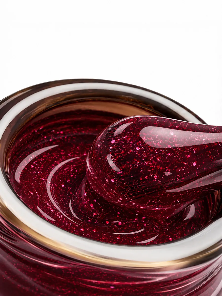 BSG Color Base Hard  61 Ruby Spark – Rojo Rubí con Destellos, 20 ml - Imagen 2