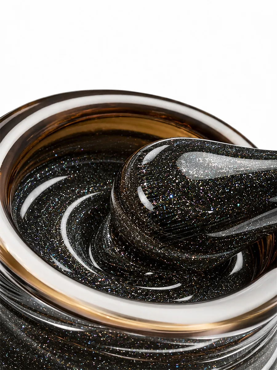 BSG Color Base Hard 66 Obsidian Spark – Negro Obsidiana con Destellos, 20 ml - Imagen 2