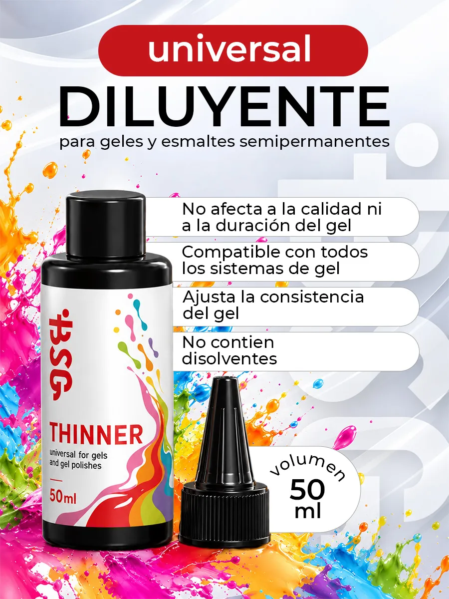 BSG Diluyente Universal para Sistemas de Gel, 50 ml